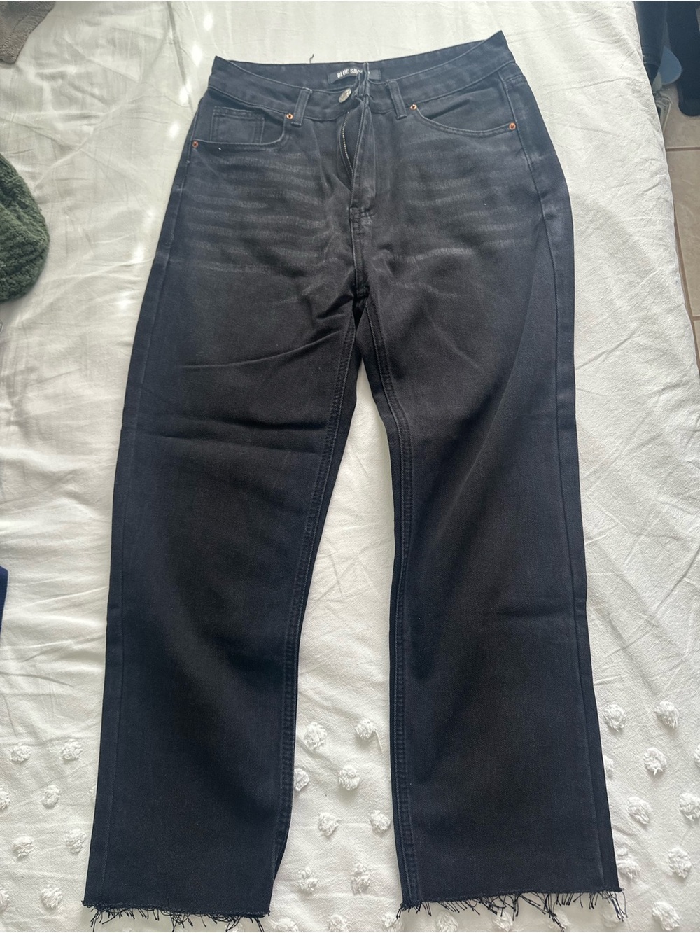 Woman’s Black Straight-Leg Jeans